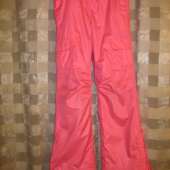 Old Navy Pink and Gray Fleece lined  snow Pants - Picture 1 of 6